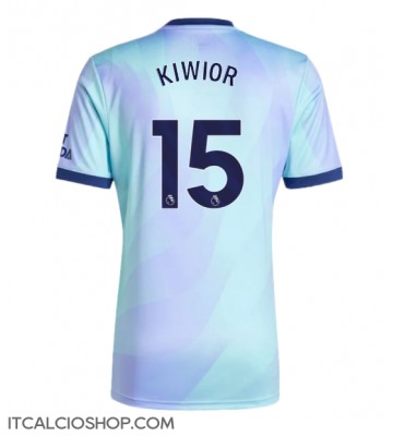 Arsenal Jakub Kiwior #15 Terza Maglia 2024-25 Manica Corta